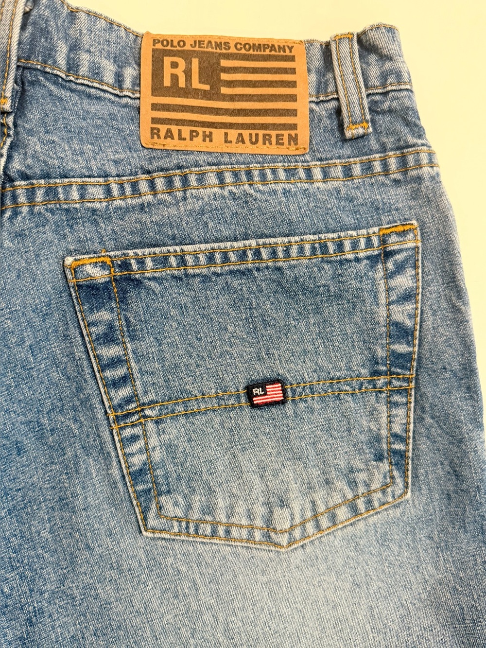 Vintage Polo Ralph Lauren Low Rise Flare Jeans Size 9/10 Y2K Raw Hem